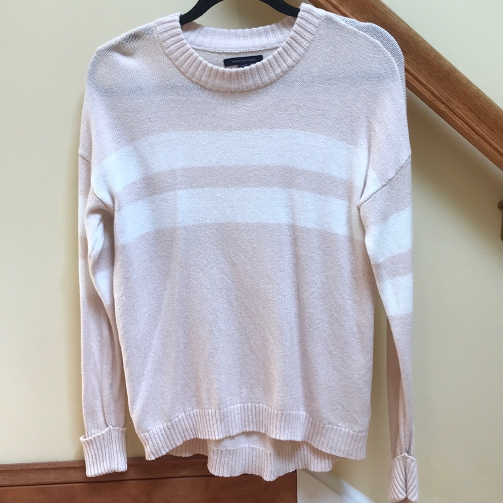 American Eagle Varsity-Stripe Sweater